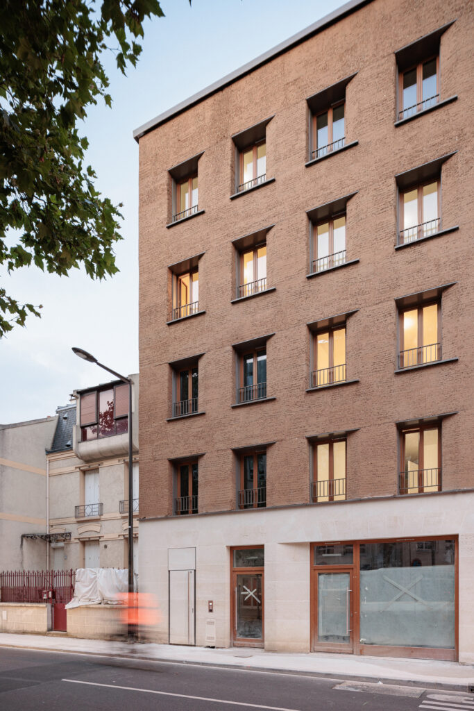 Terrio - Façade auto-porteuse sur 4 étages - Chantier Boulogne Billancourt