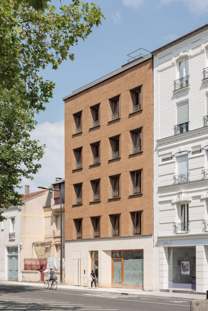 Terrio - Façade auto-porteuse sur 4 étages - Chantier Boulogne Billancourt