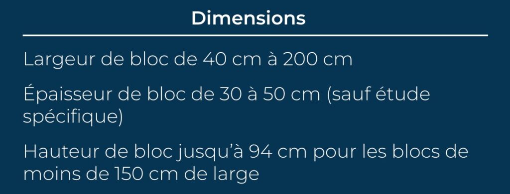 Dimensions bespoke
